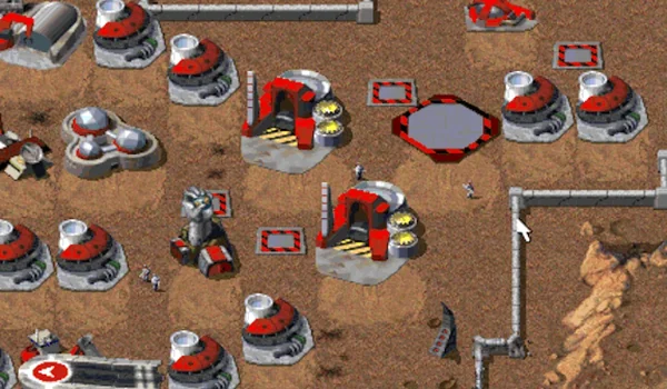 Command &amp; Conquer original illustrated cover, not a gameplay screenshot